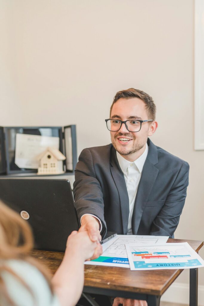 A young professional getting into sales